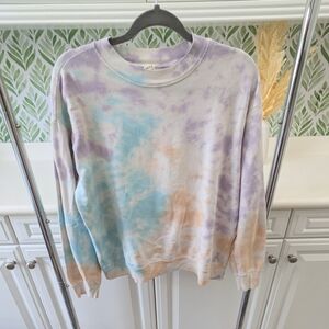 Love Vintage Oversized tie dye sweater loose fit
